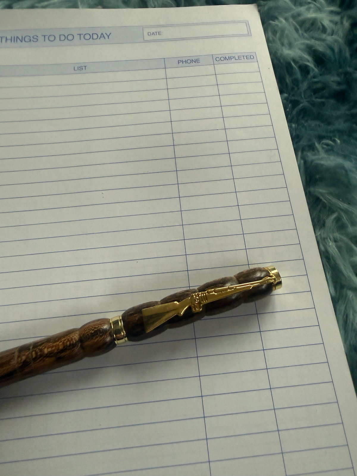 Handcrafted Wooden Pen With riffle clip