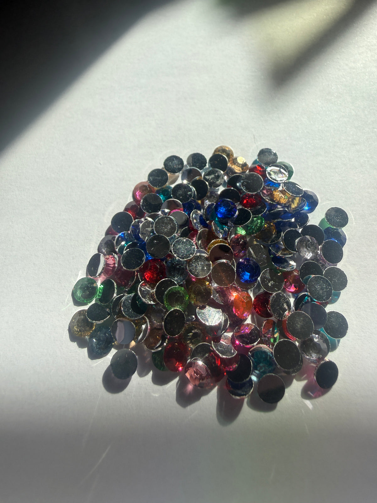 Multi colour circle Rhinestone