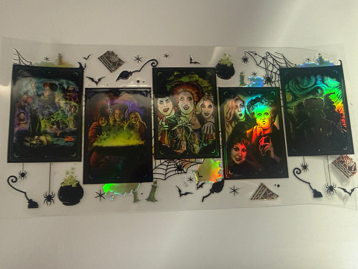 Hocus Pocus holographic 16oz cup wrap