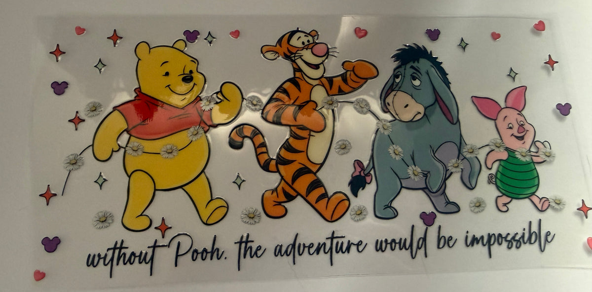 Pooh and friends 16oz cup wrap