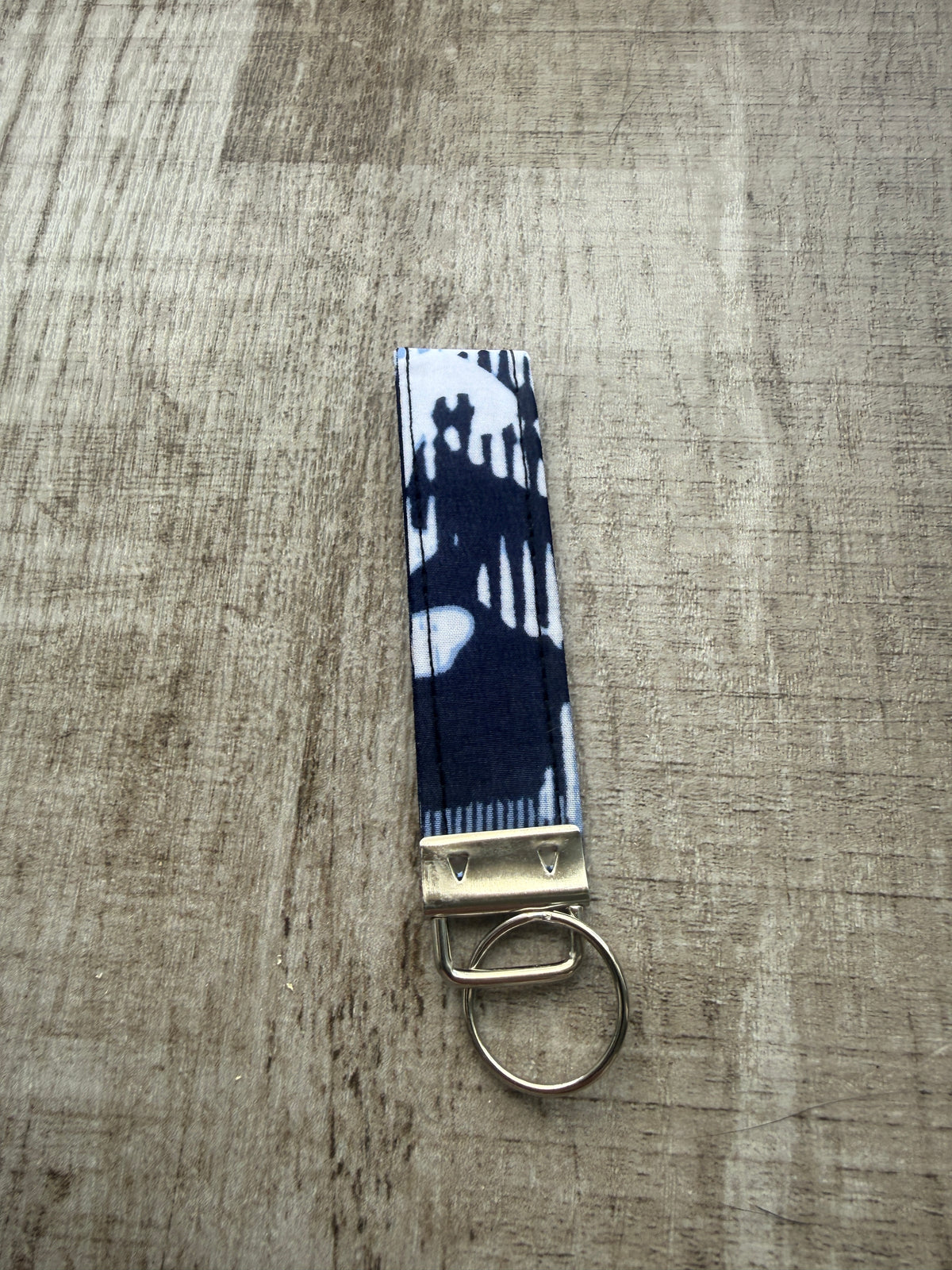 Blue strip Fob Keyring