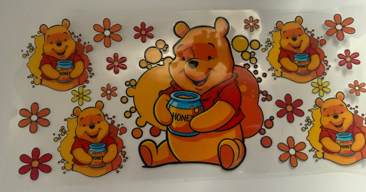 Pooh 16oz cup wrap