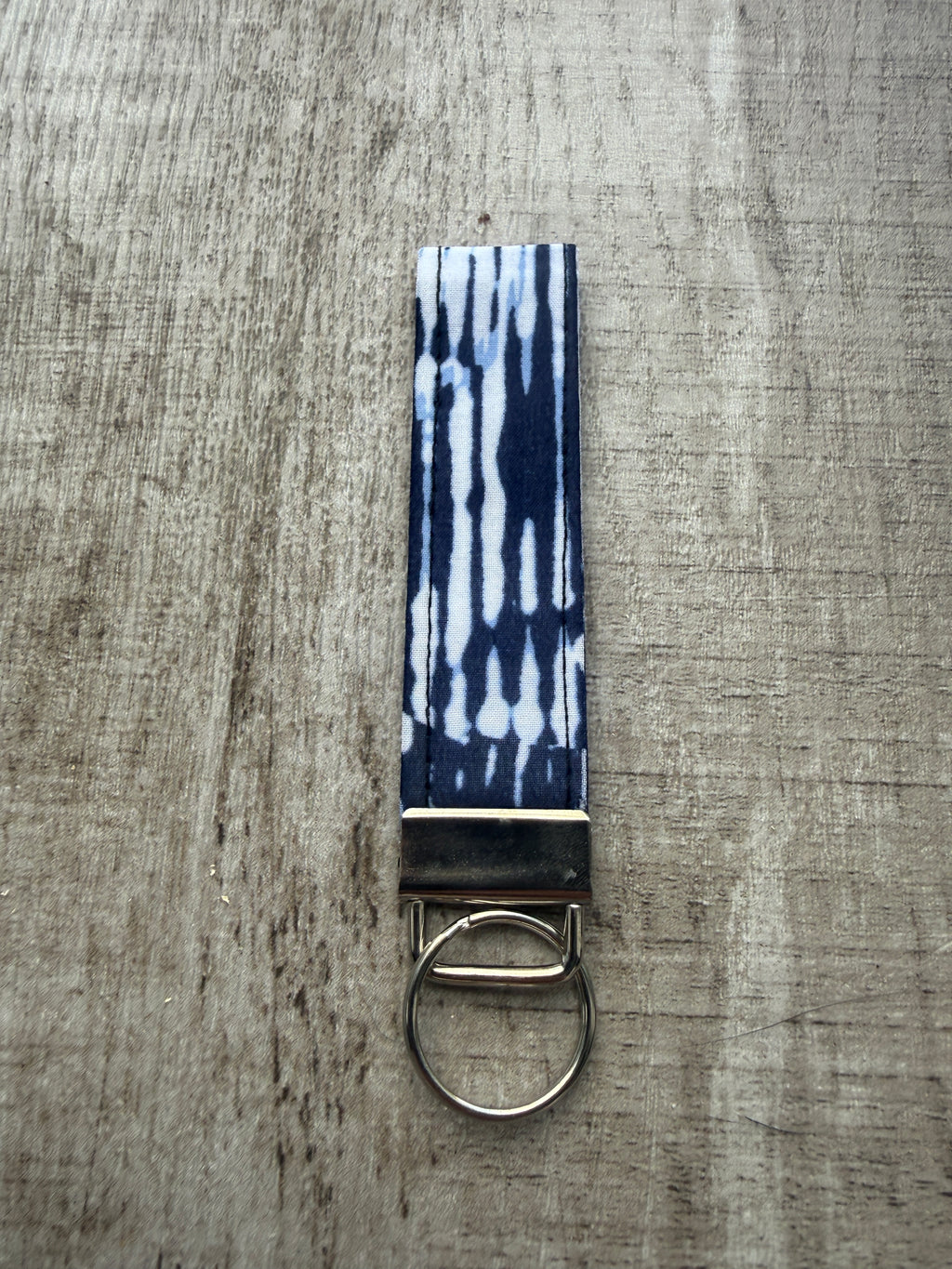 Blue strip Fob Keyring