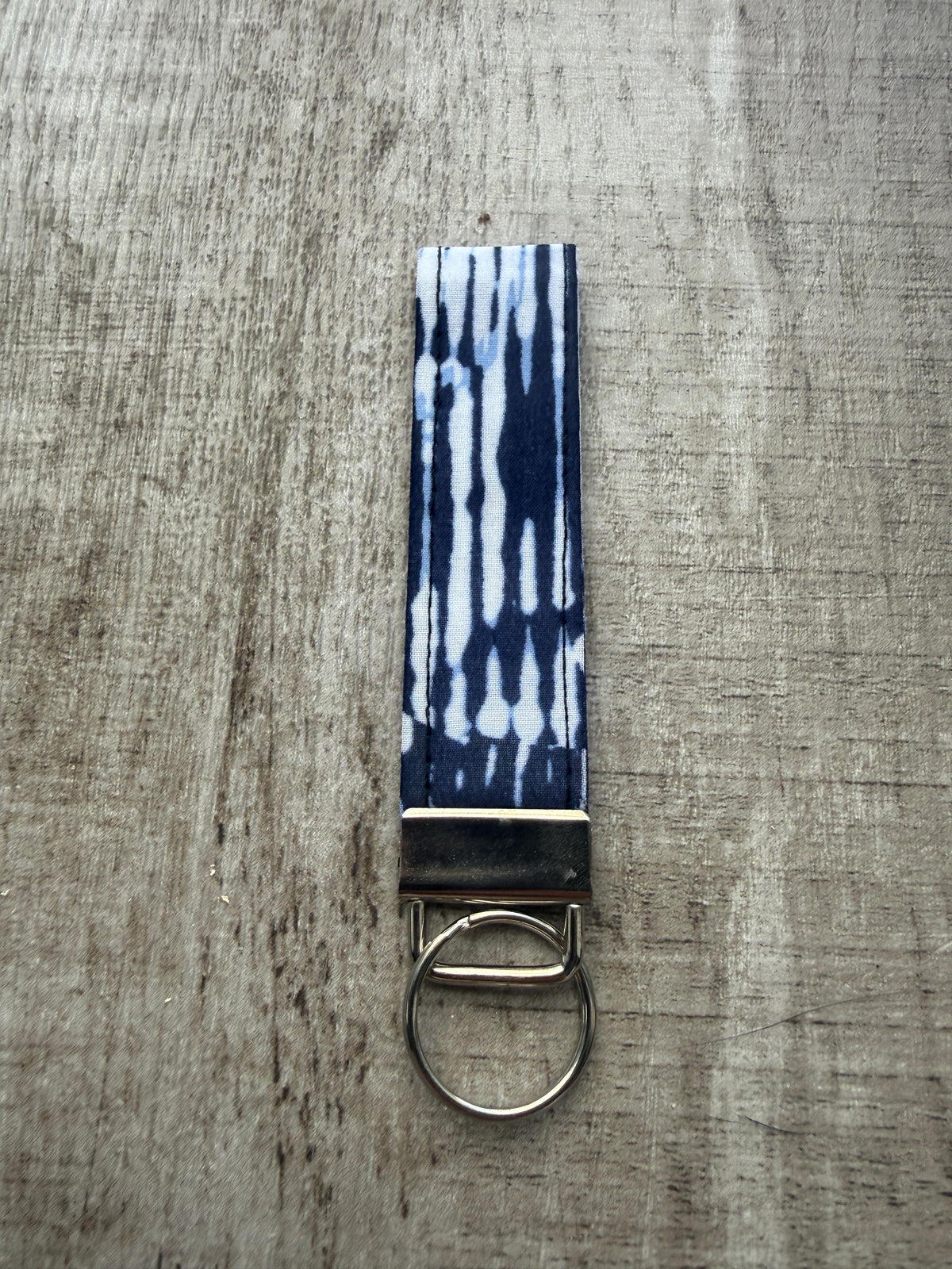 Blue strip Fob Keyring