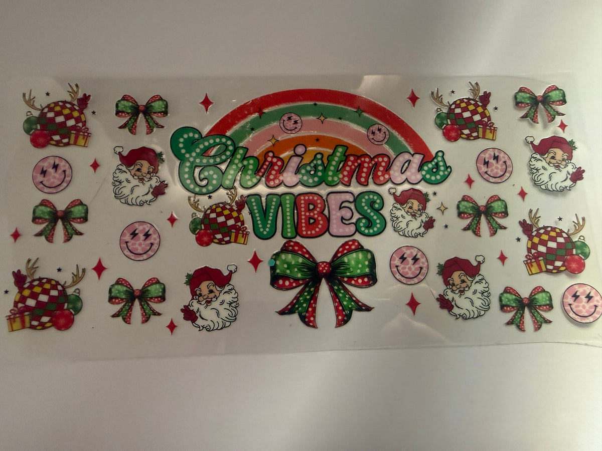 Christmas 16oz cup wrap