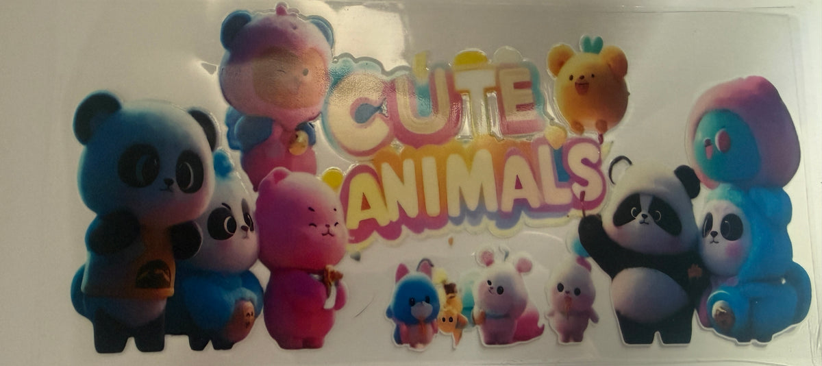 Cute animals 16oz cup wrap