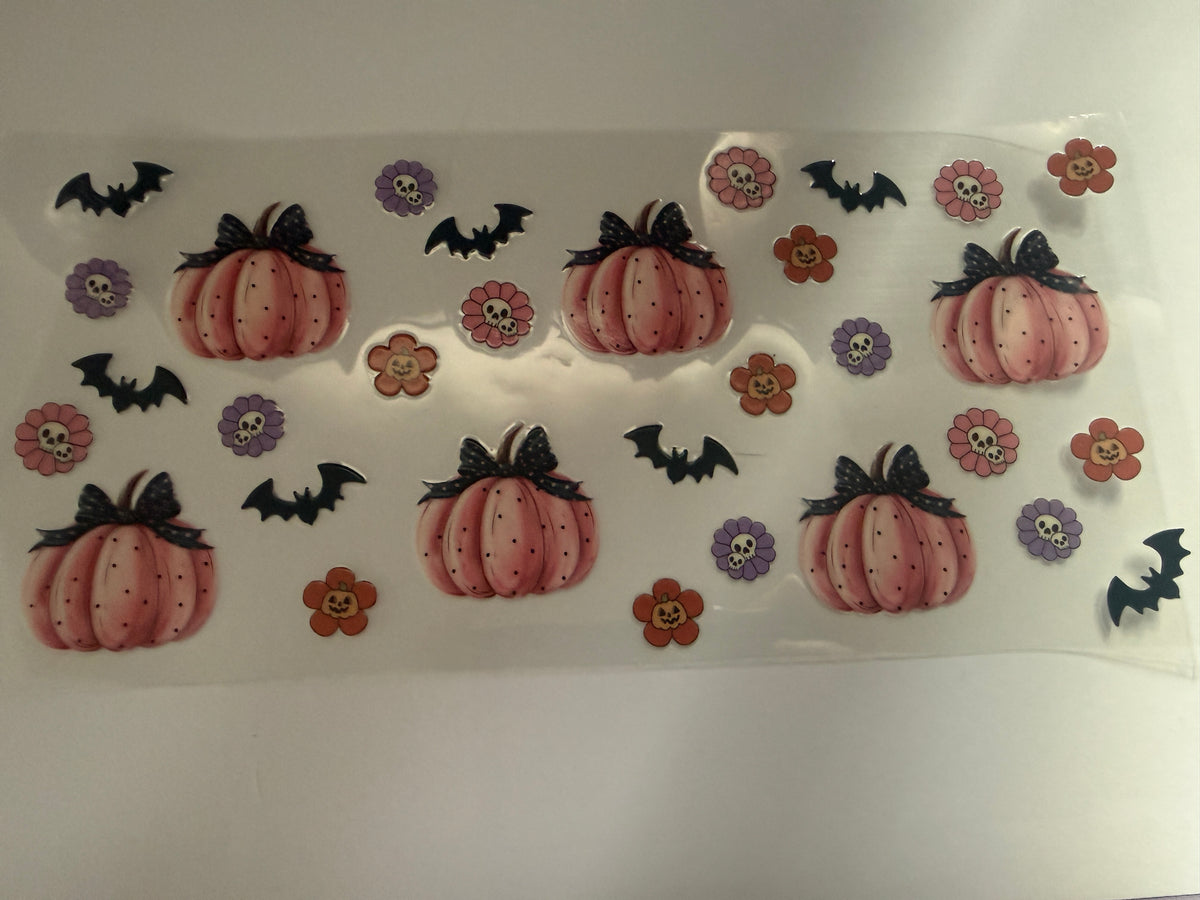 Pink pumpkins- 16oz cup wrap