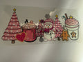 Pink Christmas 16oz cup wrap