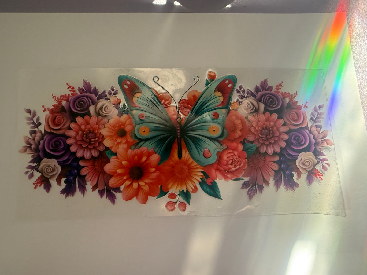 Butterfly 16oz cup wrap