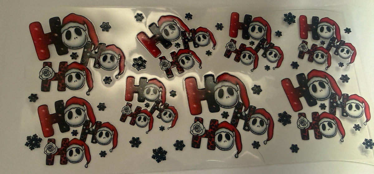 Skeleton “ho ho ho” 16oz cup wrap