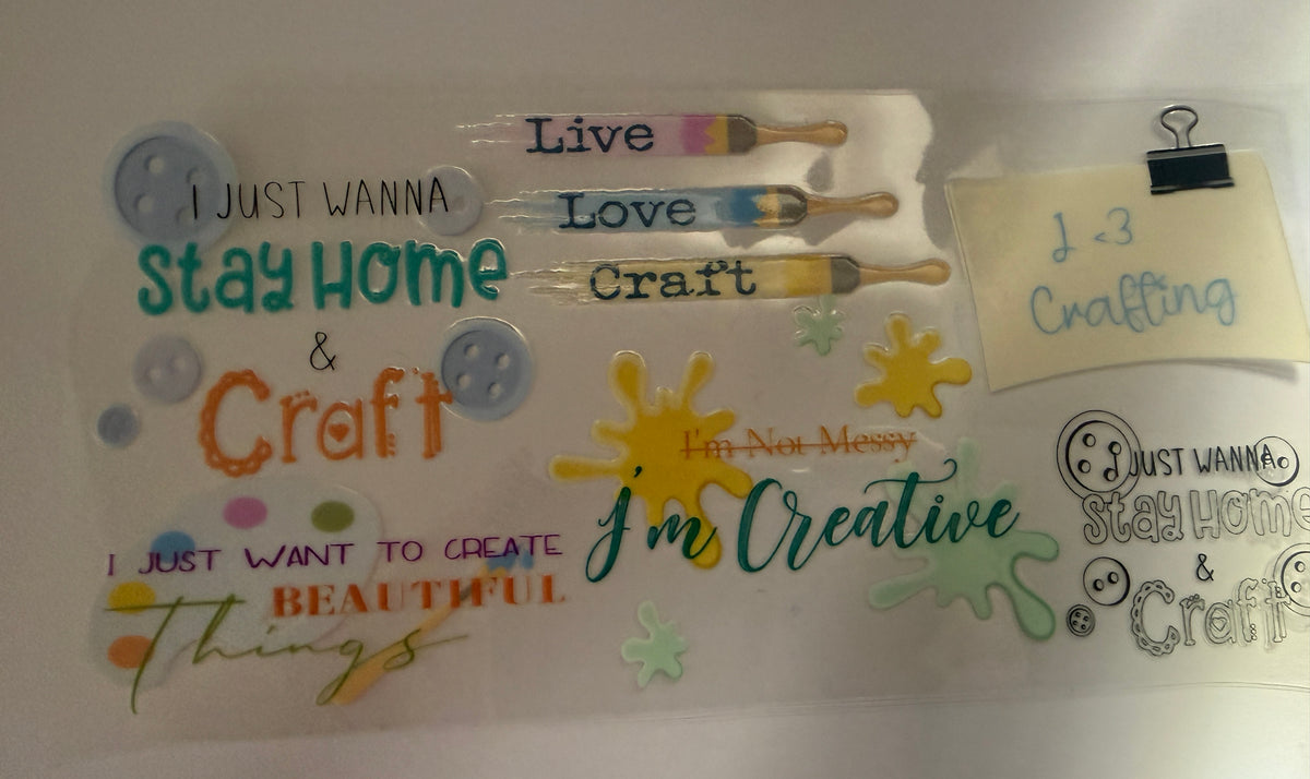 Crafting 16oz cup wrap