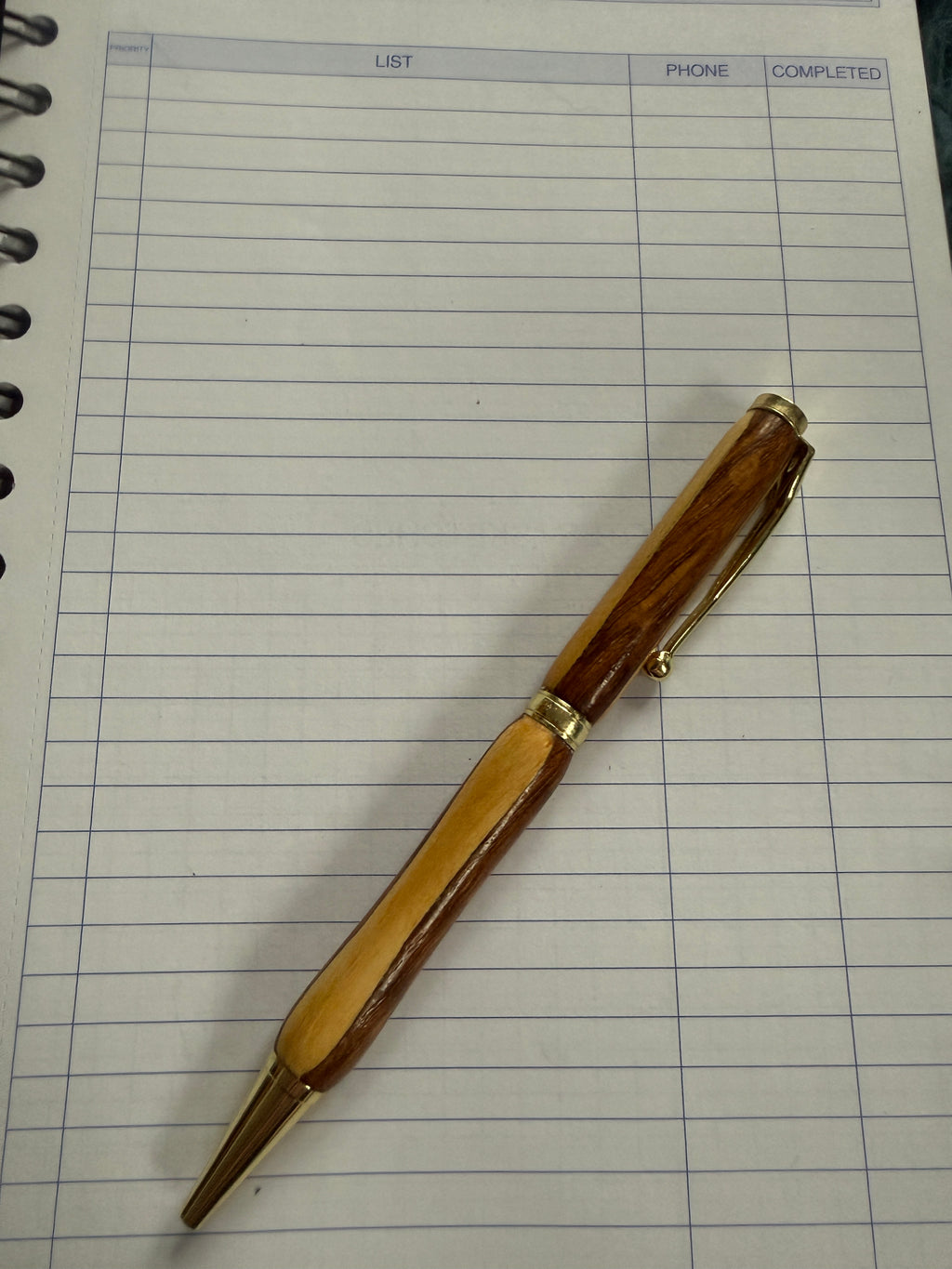 Handcrafted Beach and exotic wood mix pen
