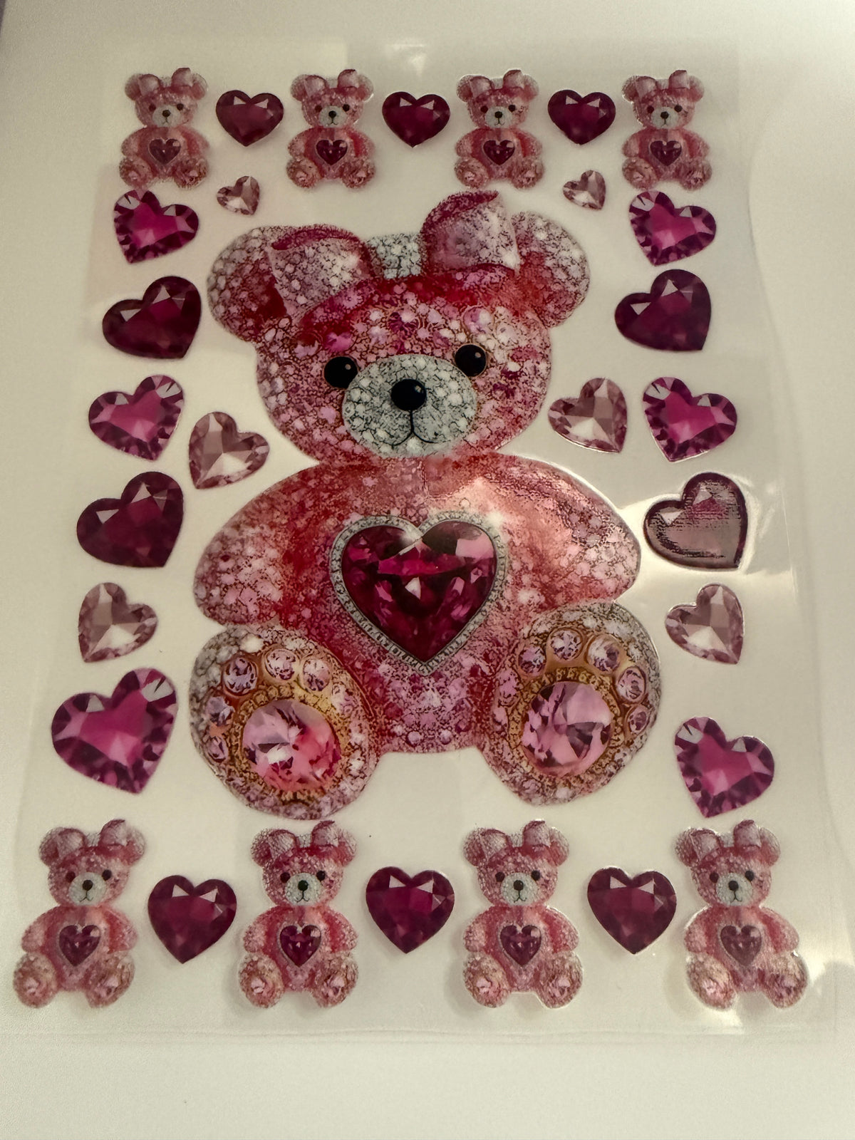 Rhinestone Teddy bear A5 wrap