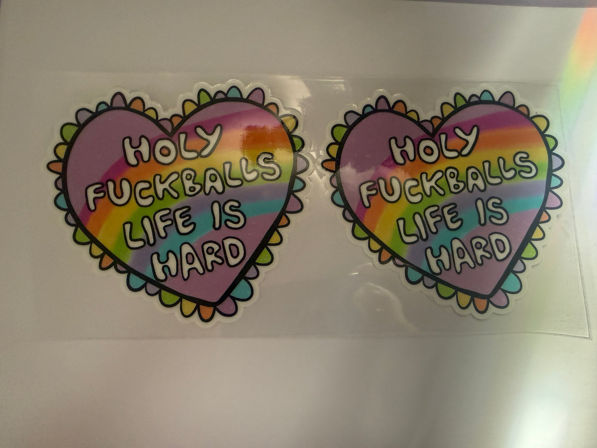 “Holy Fballs life is hard” 16oz cup wrap