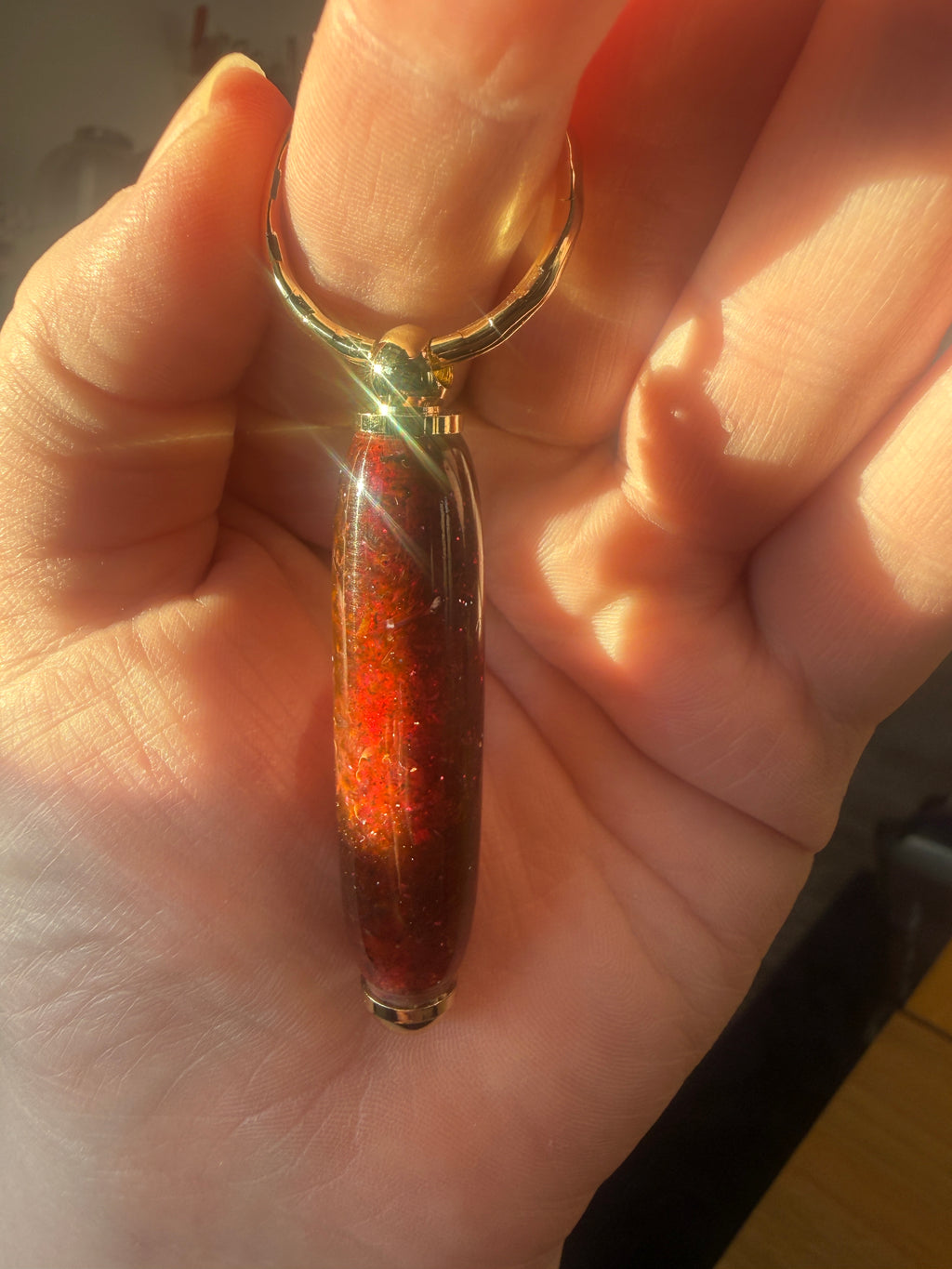 Handcrafted Resin Keyring