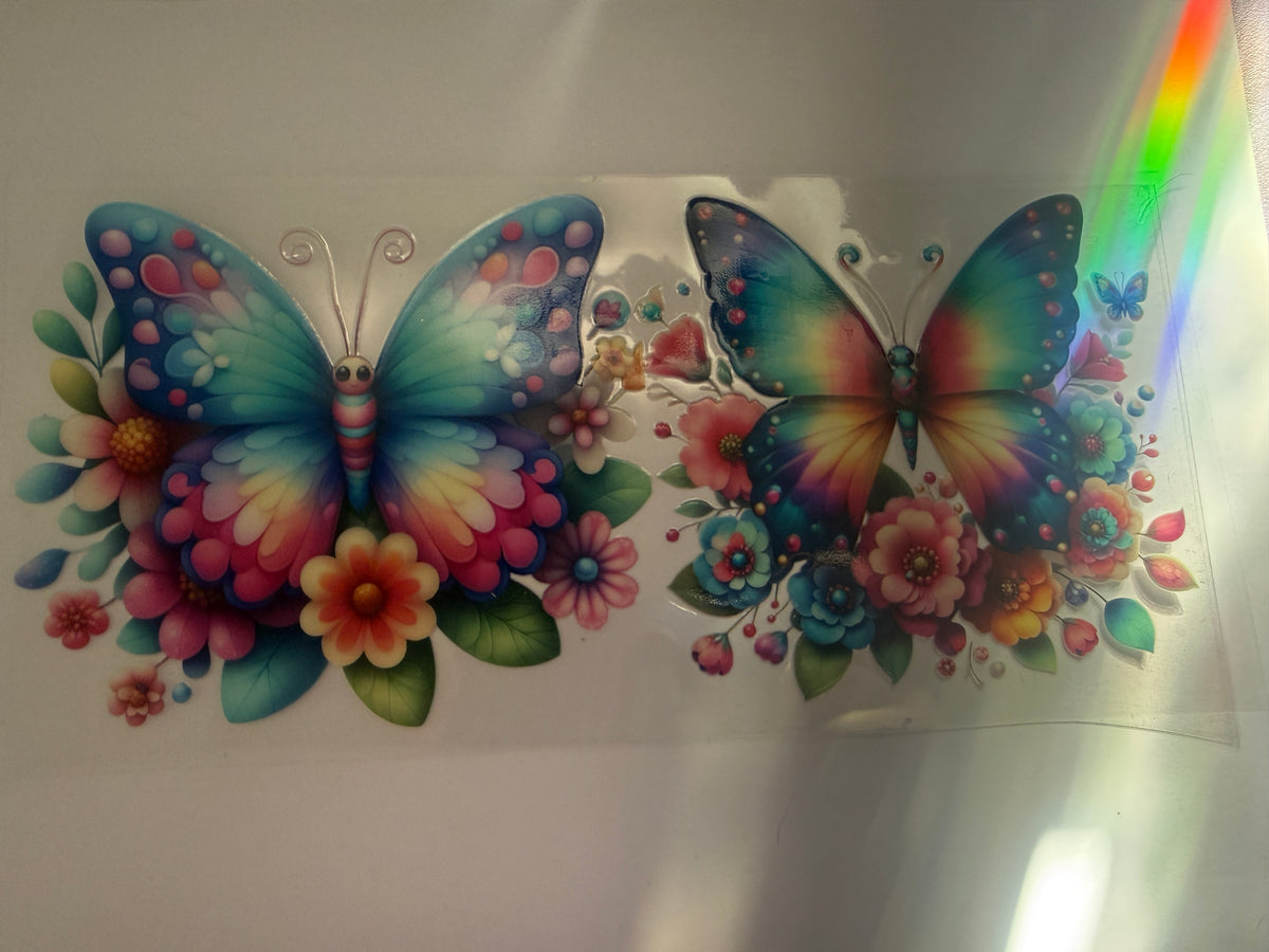 Butterfly 16oz cup wrap