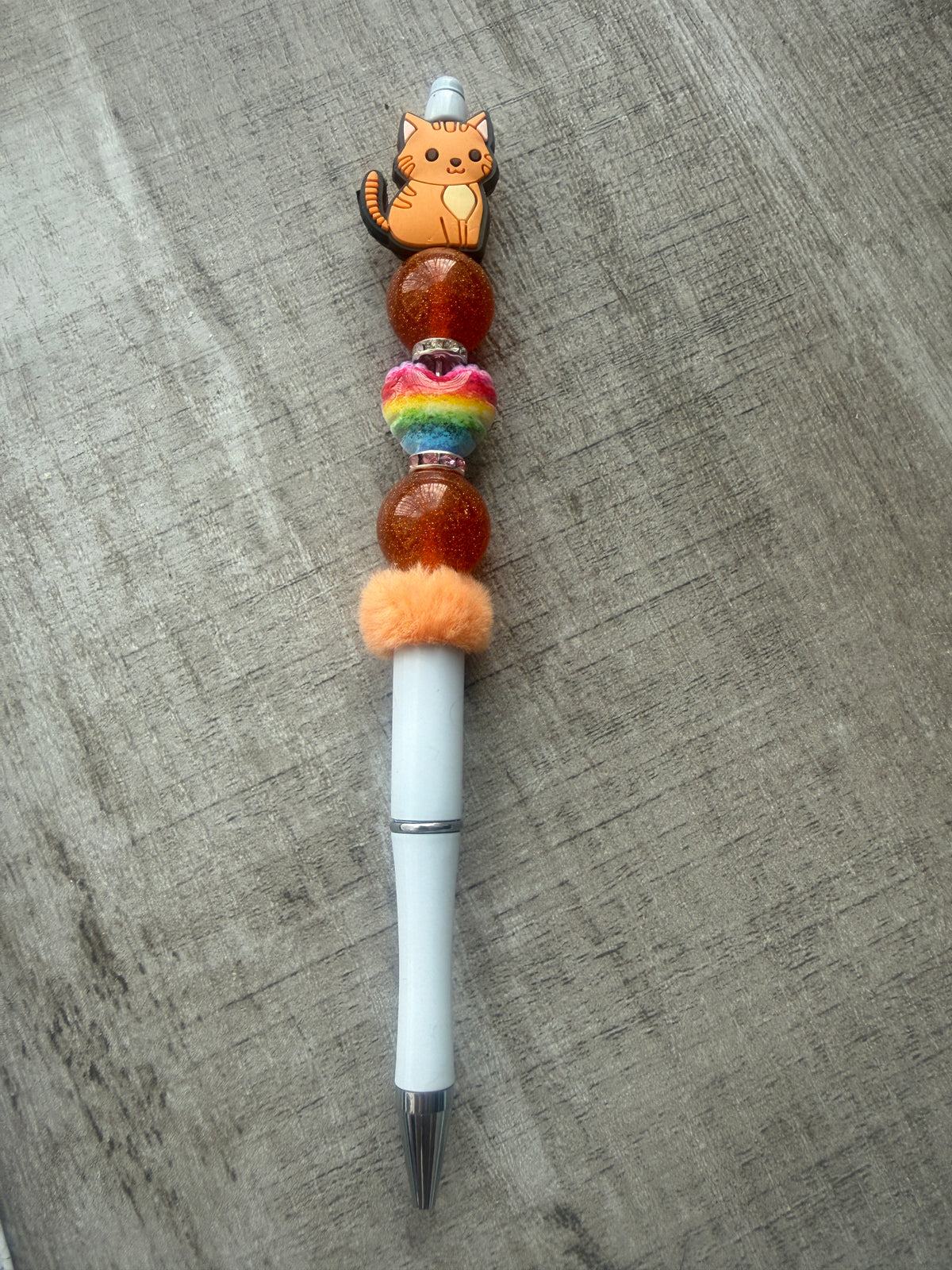 Handcrafted Cat Beaded pen
