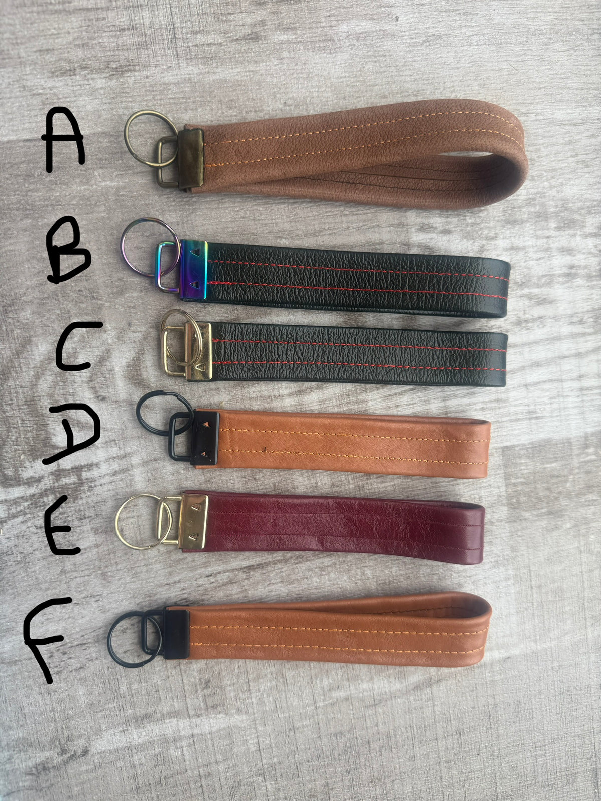 Handcrafted Leather wristlets
