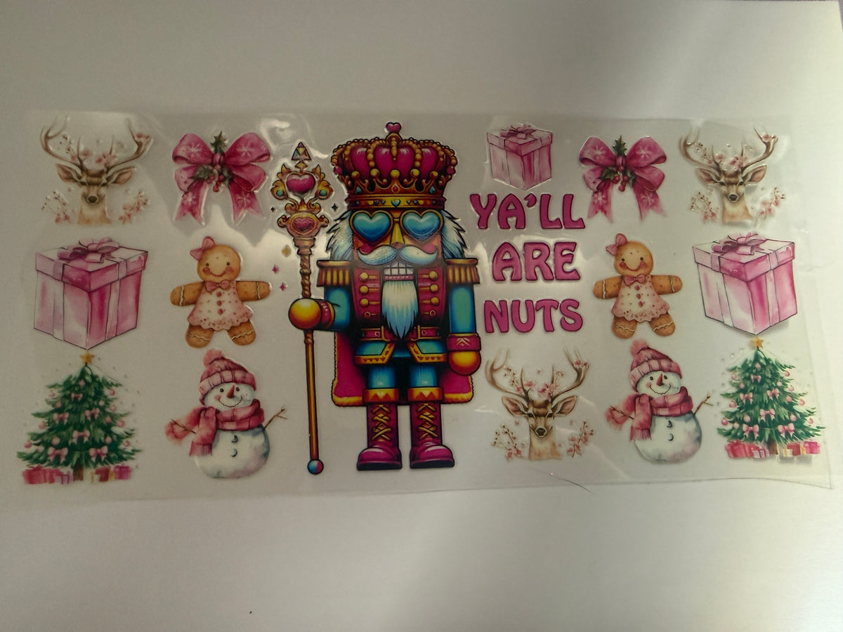 Nutcracker style 16oz cup wrap