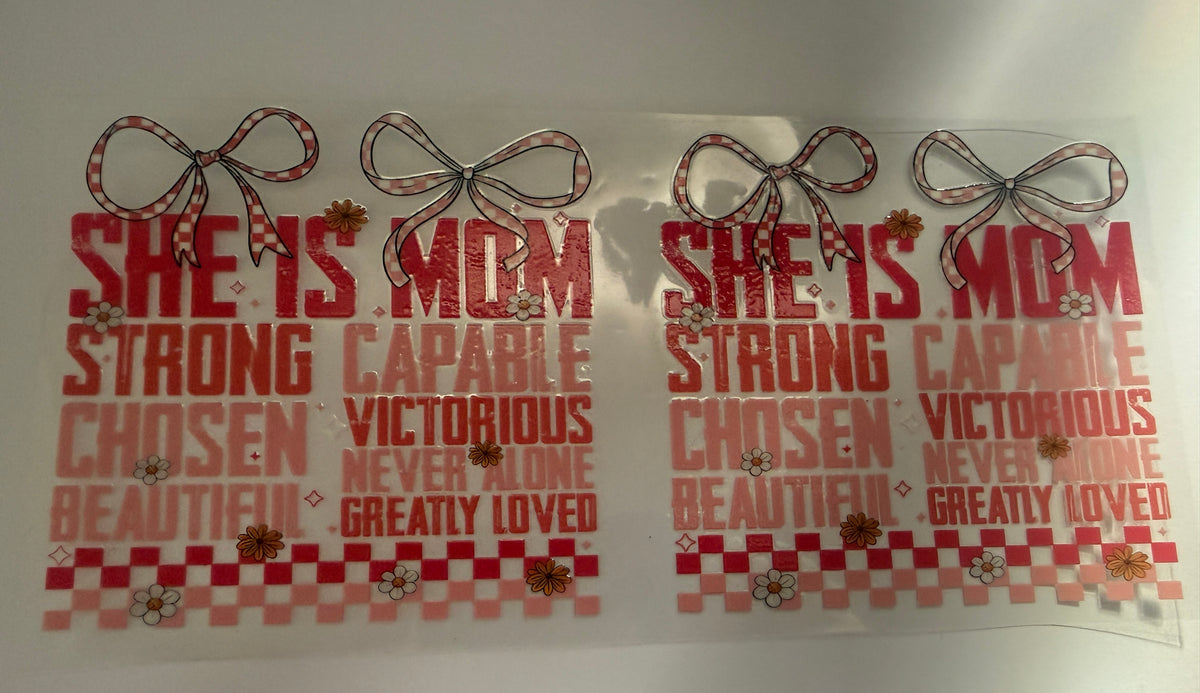 “Mom” 16oz cup wrap
