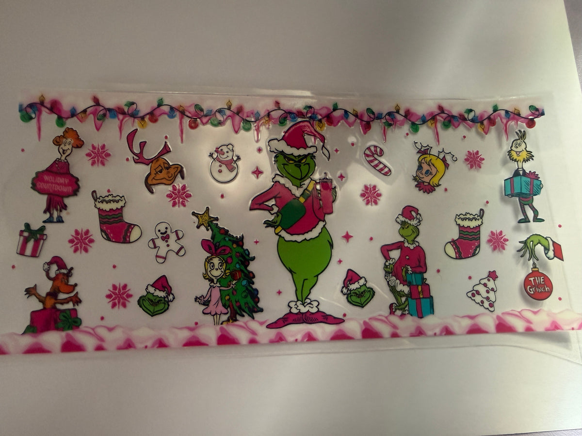 Grinchmas 16oz cup wrap