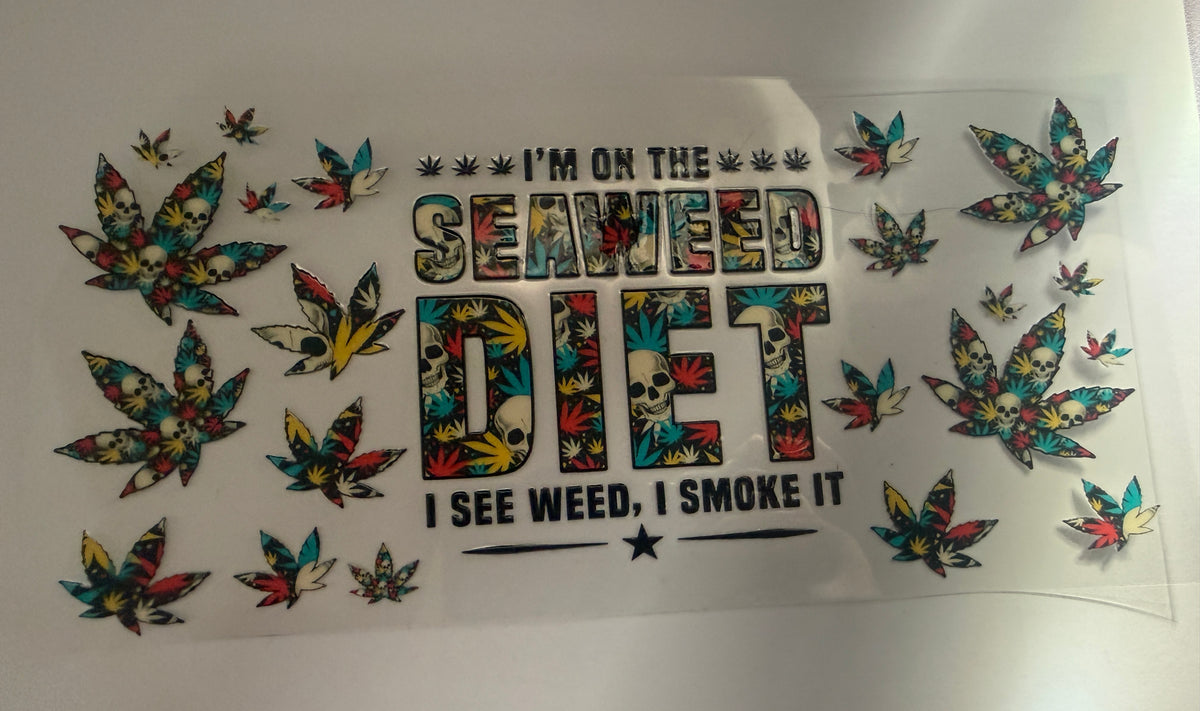 Seaweed diet 16oz cup wrap