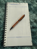 Handcrafted Wavy wood pen