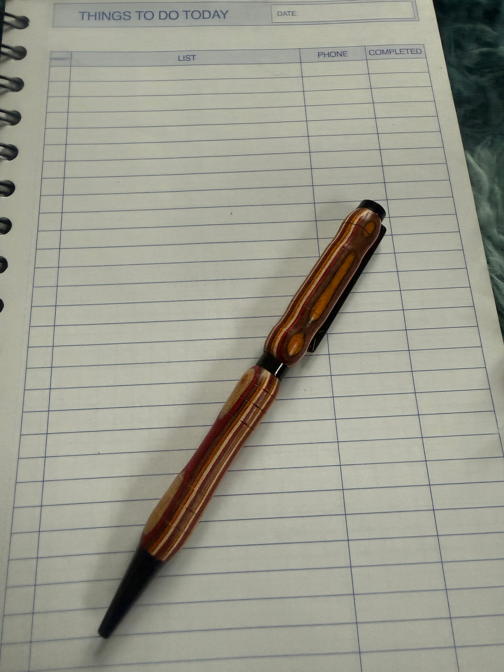 Handcrafted Wavy wood pen