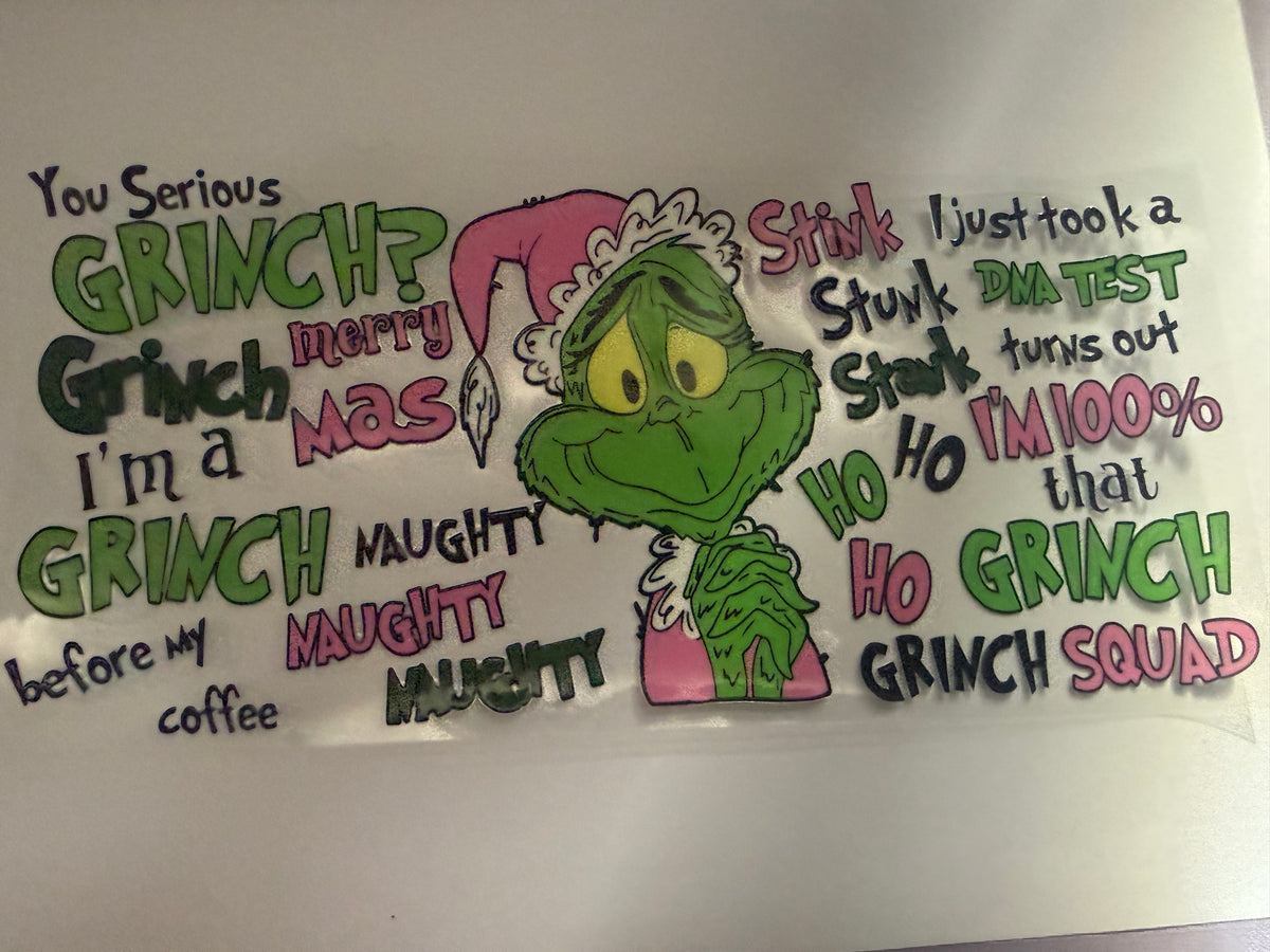 Grinchmas 16oz cup wrap
