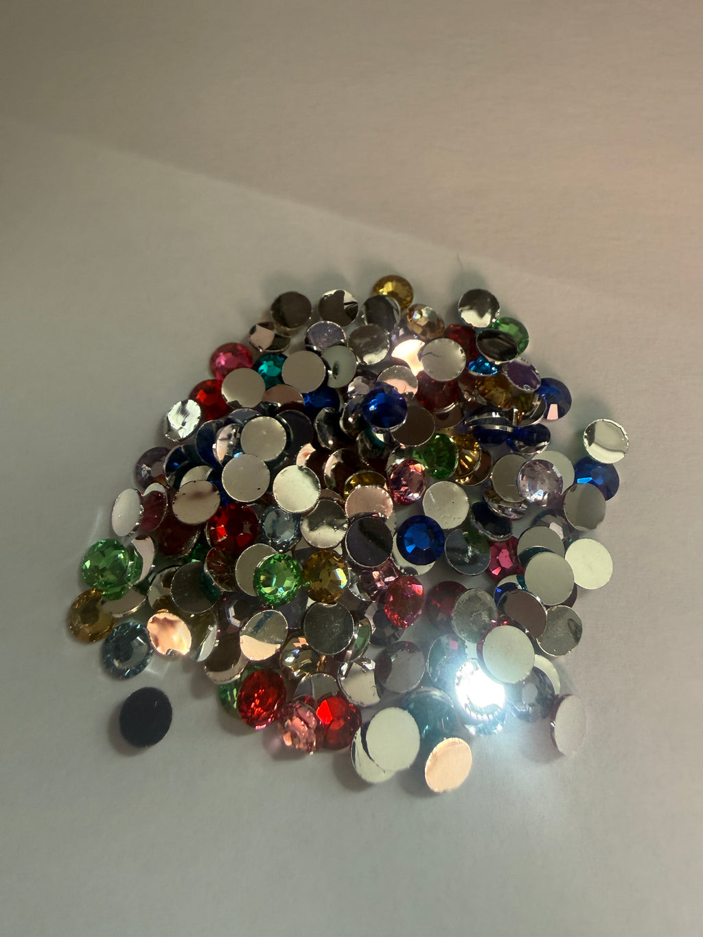 Multi colour circle Rhinestone