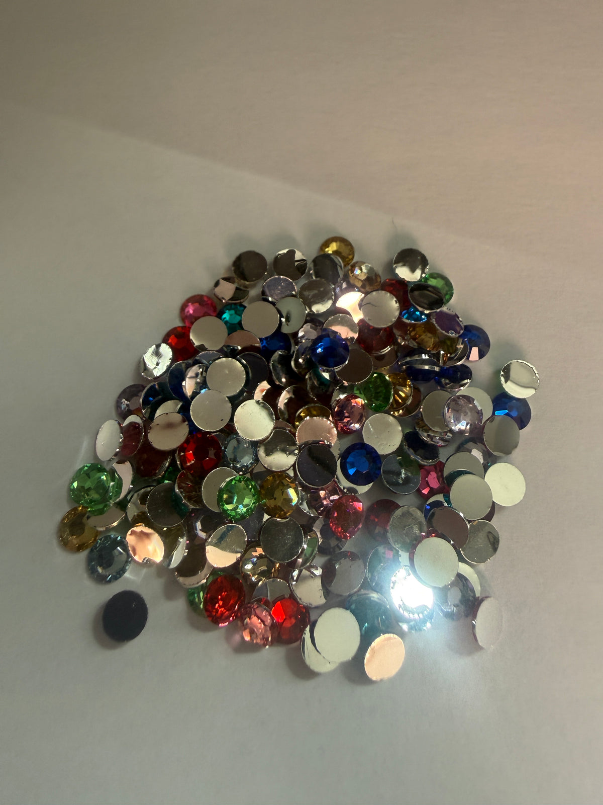 Multi colour circle Rhinestone