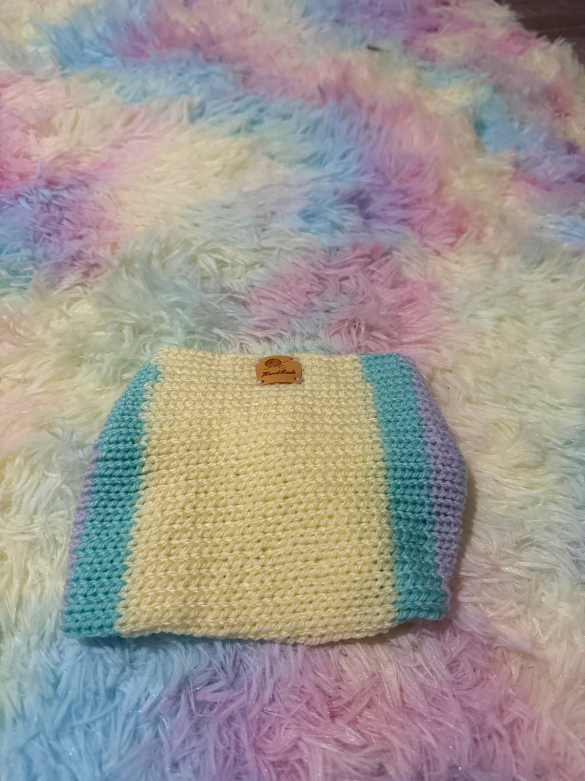 Hand knitted headband/ ear warmer